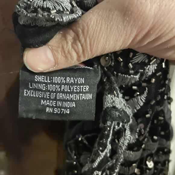 Pisarro Nights Nordstroms Beaded Evening Cocktail Party Dress Womens Sz 12 - Picture 13 of 16